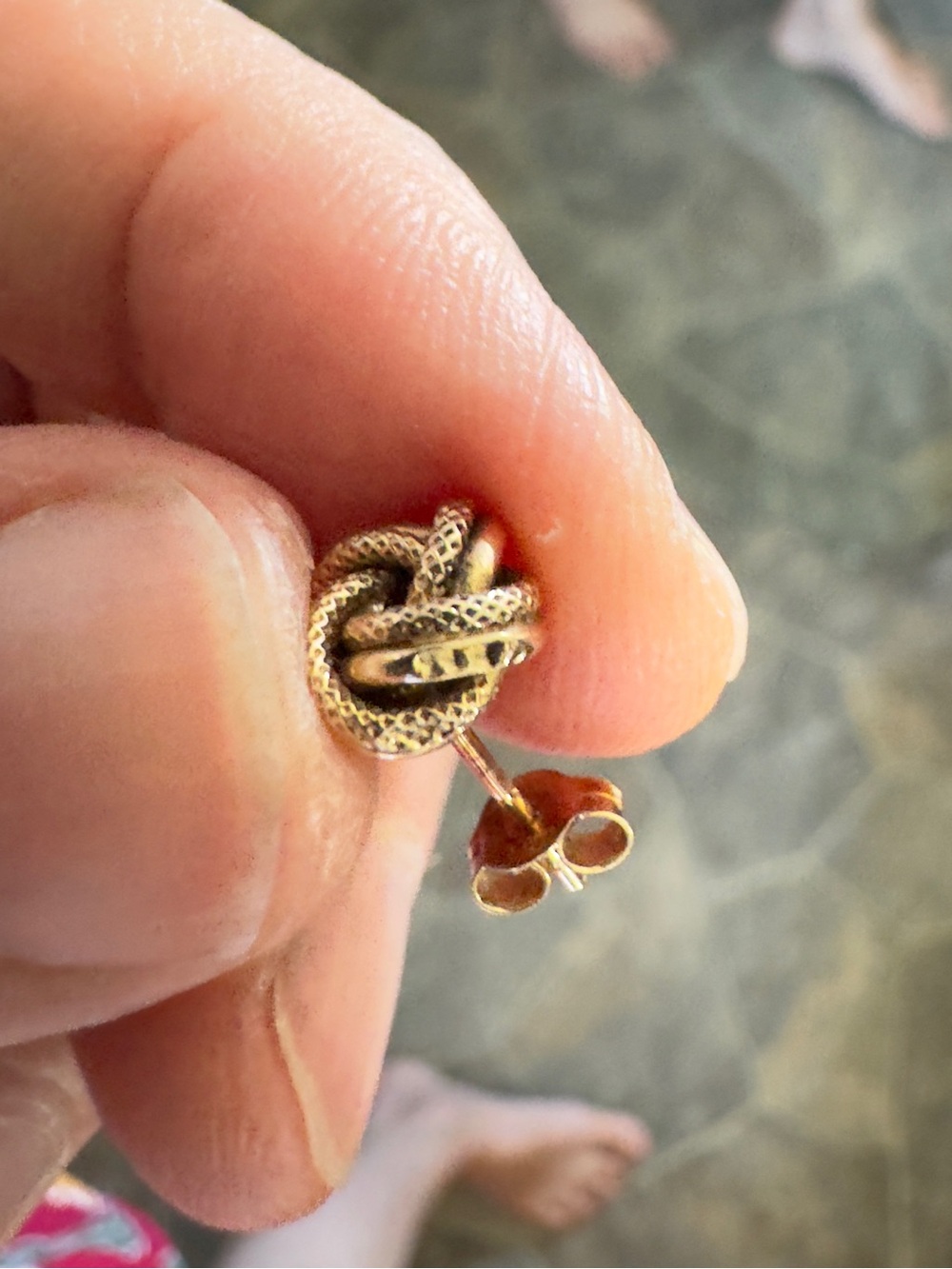 14k Knot Earrings - Picture 8 of 10